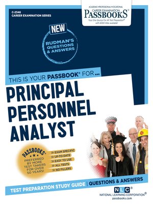 cover image of Principal Personnel Analyst